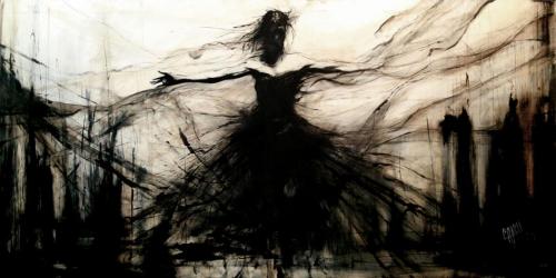 Black Swan - ein Gemälde von von Crash