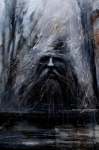 Der wilde Mann, ein Gemälde nach einem Allgäuer Mythos