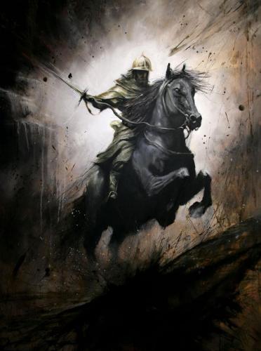 St-Georg-toetet-drachen-auf-pferd-gemaelde-oel-leinwand