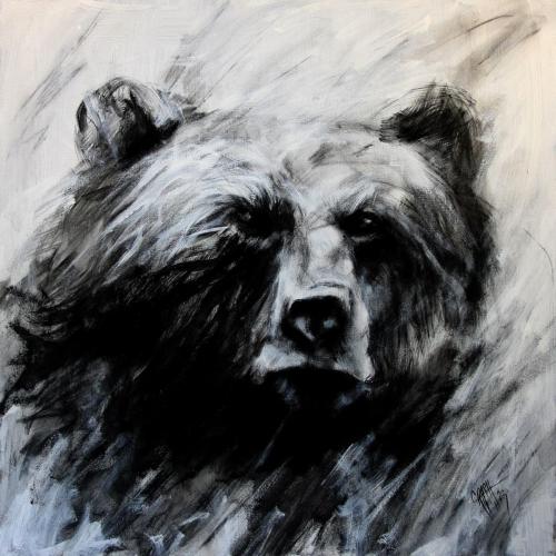 Urbaer-baer-portrait-acryl-auf-leinwand-crashkunst