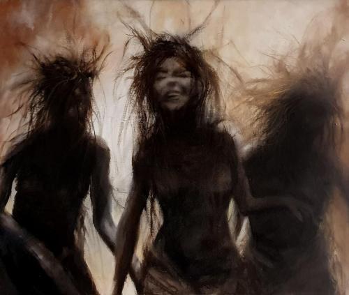 Bärberle oder wilde Bärberle - ein Gemälde in Acryl und Öl von Kresimir Crash Vorich