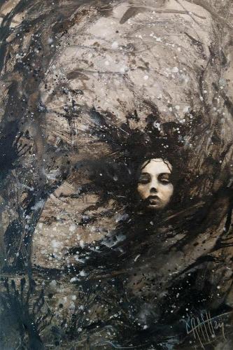 frau-holle-acryl-oel-leinwand-30x20cm-mythos-gemaelde